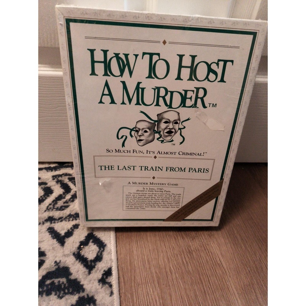 Vintage How To Host A Murder The Last Train From Paris Murder Mystery Vsealee